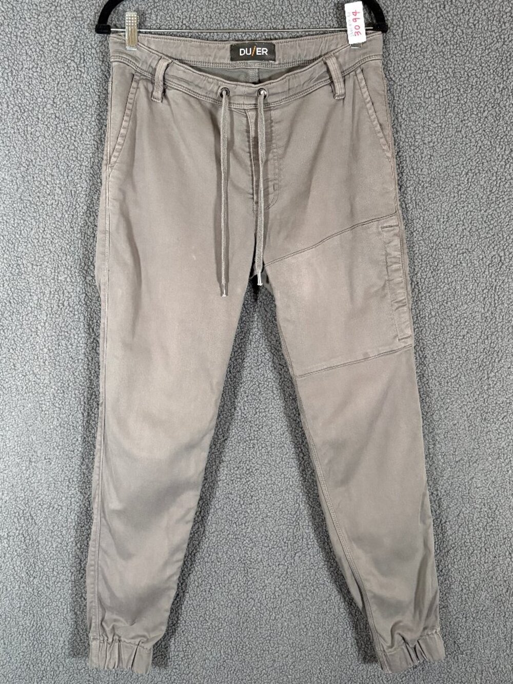 DU/ER Duer No Sweat Slim Fit Joggers Pants - Men's Size 31*29 - Tan